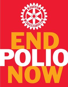 This primary version of the End Polio Now logo includes the Mark of Excellence.